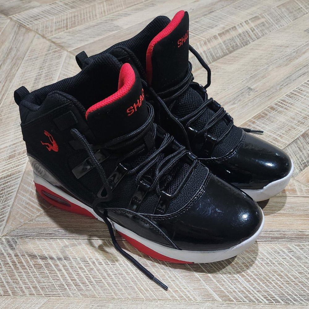 Shaq Full Press 2.0 Black/Red Basketball Shoes Sz 6